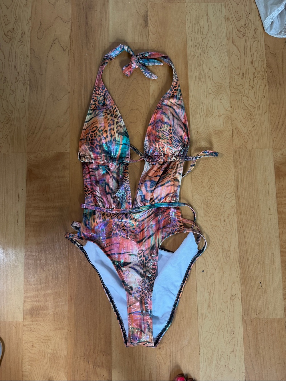 SHEIN Multicolor Animal-Print One-Piece Swimsuit- brand new